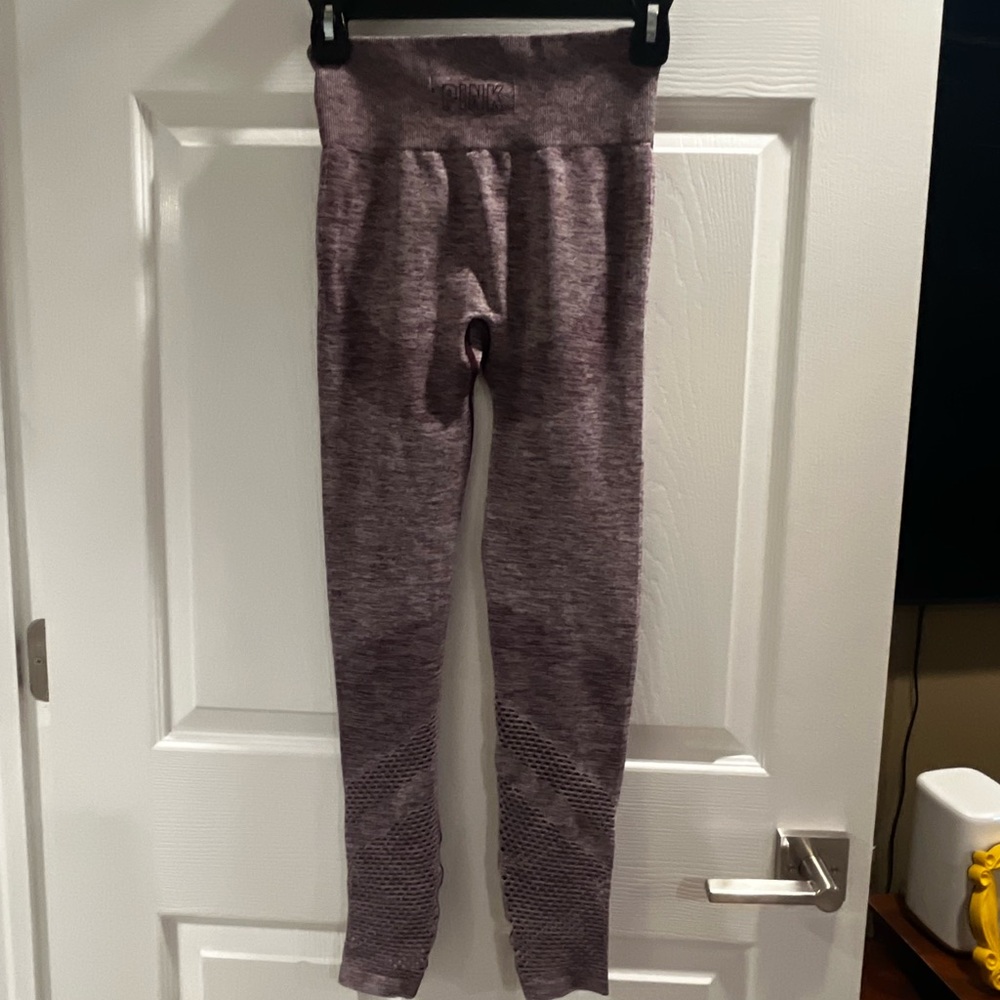 PINK VS Seamless Womens Leggings — Mauve Heather Size XS